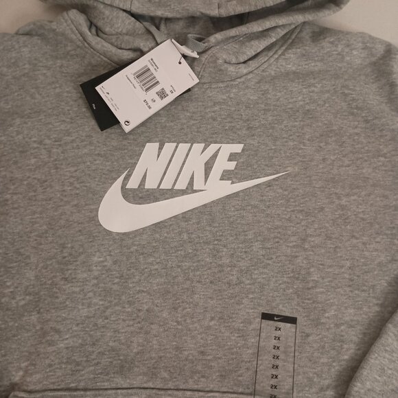 Nike Athleisure Gray Sweatsuit Hoodie and Mid-Rise Jogger Pants Women’s 2X NWT - Picture 7 of 13